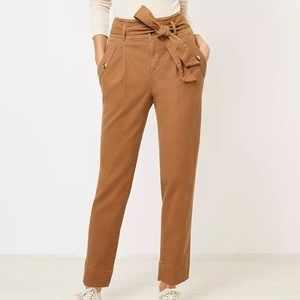 Loft tie waist ankle pant. New never worn